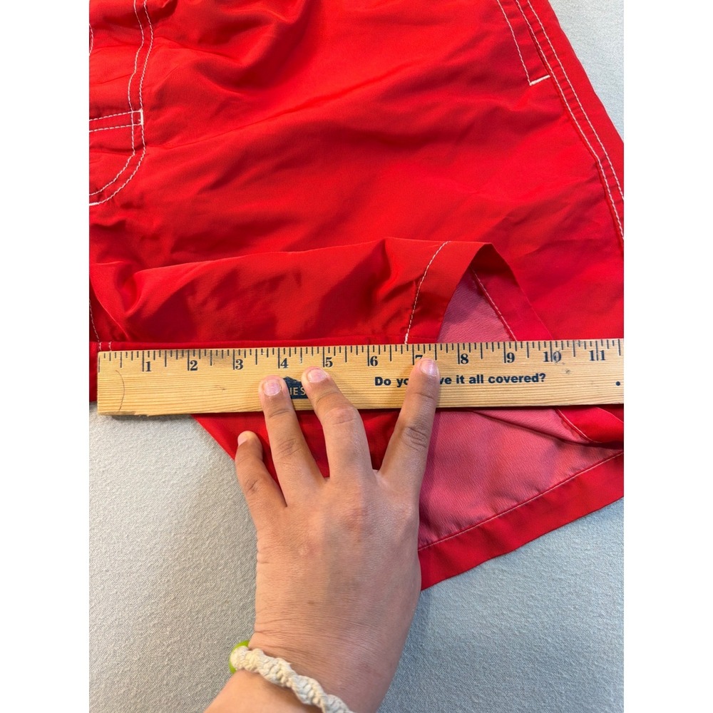 Gap Mens XL Red Board Shorts Swim Trunks Mesh Lined Drawstring Pocket 7.5" - Picture 5 of 8